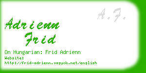 adrienn frid business card